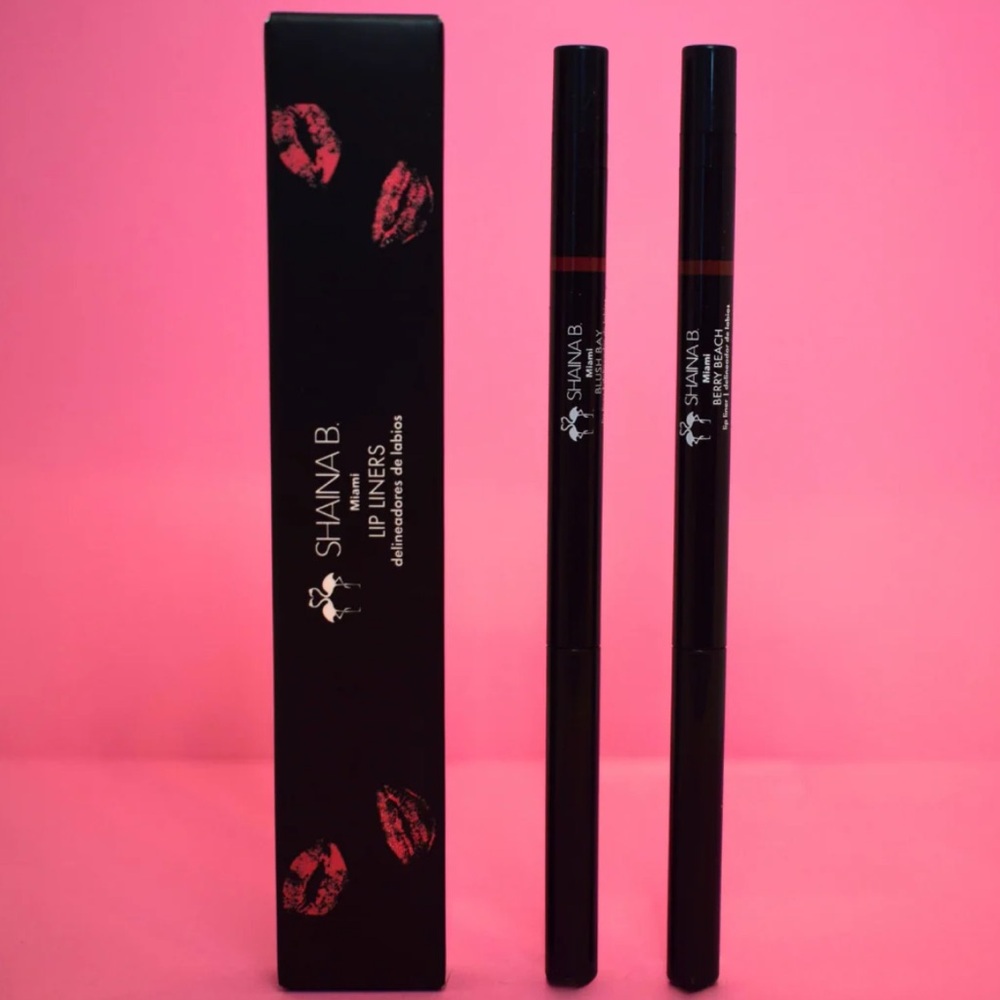💗 Shaina B Miami Lip Liner Duo – Berry Beach & Blush Bay 💗
